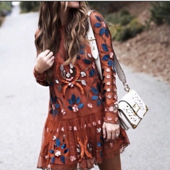 FINAL PRICE! Free People wild hearts Dress - Picture 3 of 4